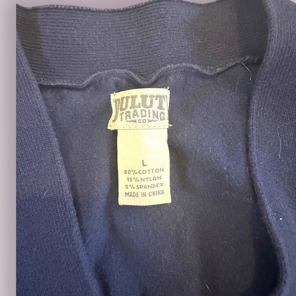 Duluth Navy Boyfriend Cardigan Size L - Picture 2 of 3